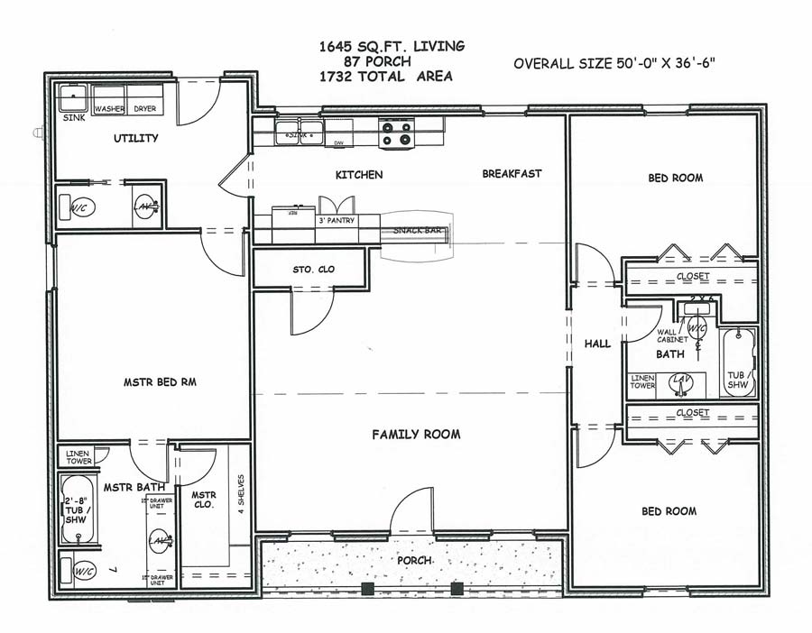 3 Bedroom Home Floor Plans